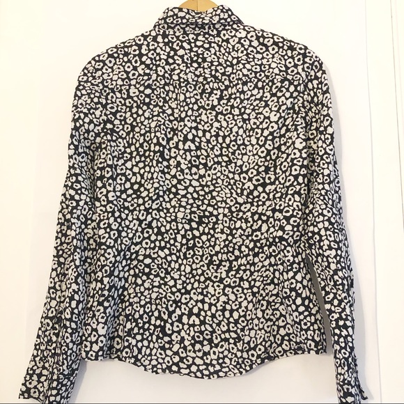Jones New York Leopard Print Button Down Shirt - Picture 7 of 8